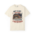 My Cat Hates Freedom and Fireworks 4th of July T-Shirt
