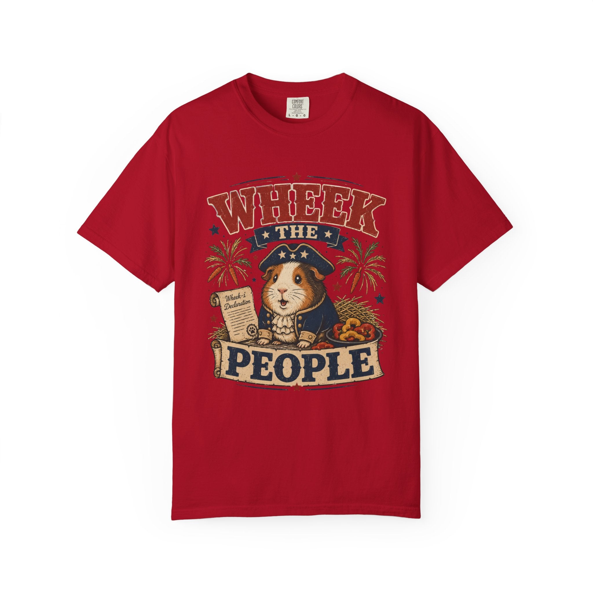 Wheek the People 4th of July T-Shirt — Patriotic Guinea Pig Graphic Tee
