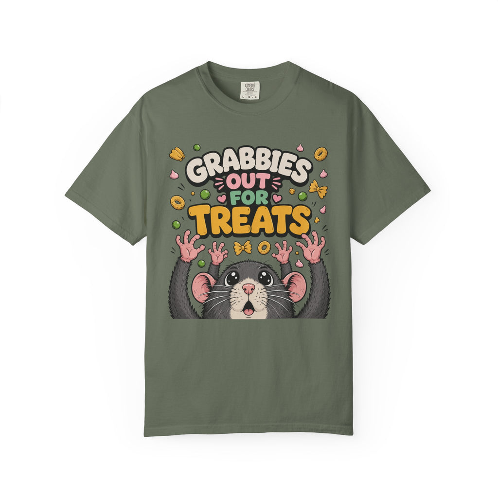 Grabbies Out for Treats Rat T-Shirt
