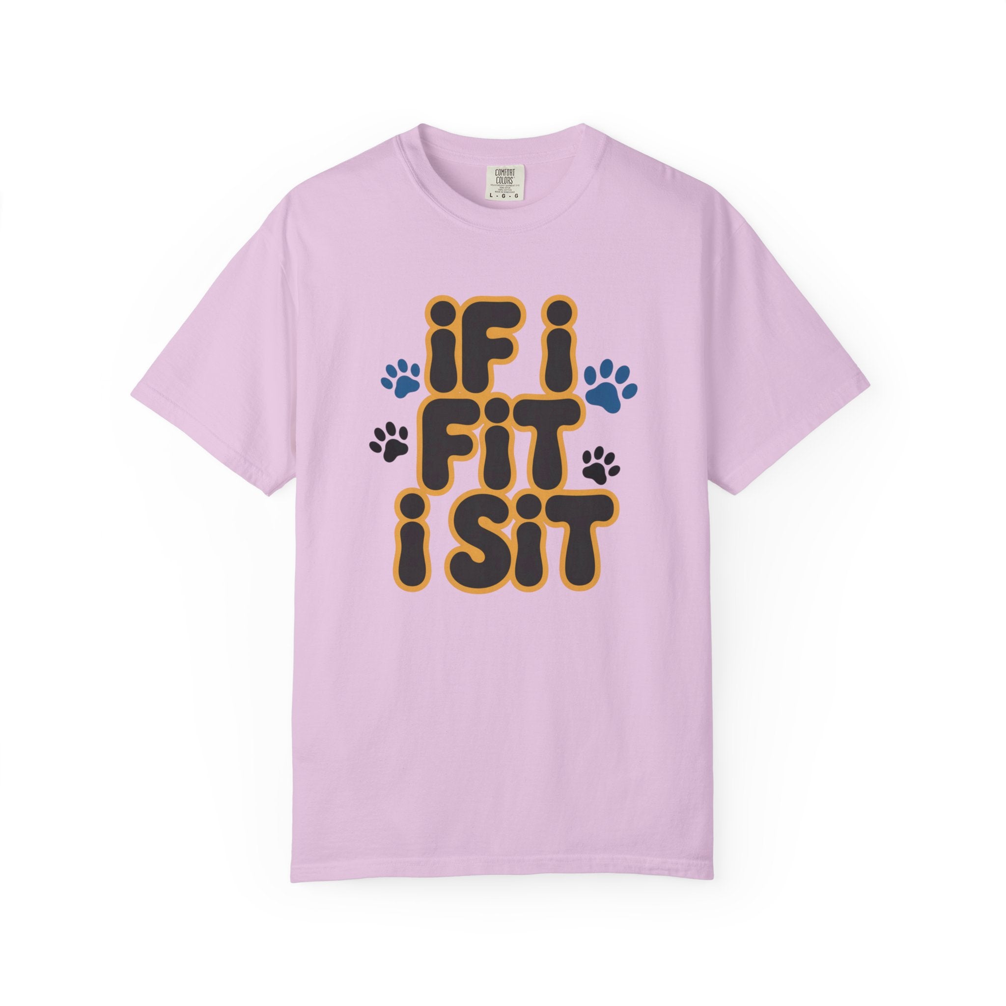 If I Fit I Sit T-Shirt Cat & Dog T-Shirt