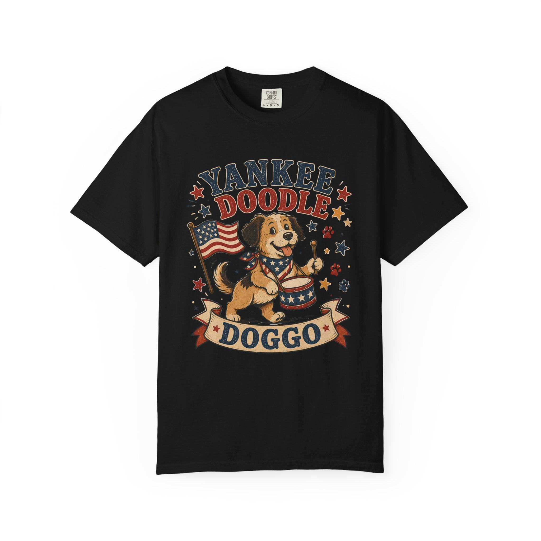 Yankee Doodle Doggo 4th of July T-Shirt — Patriotic Doodle Dog Tee