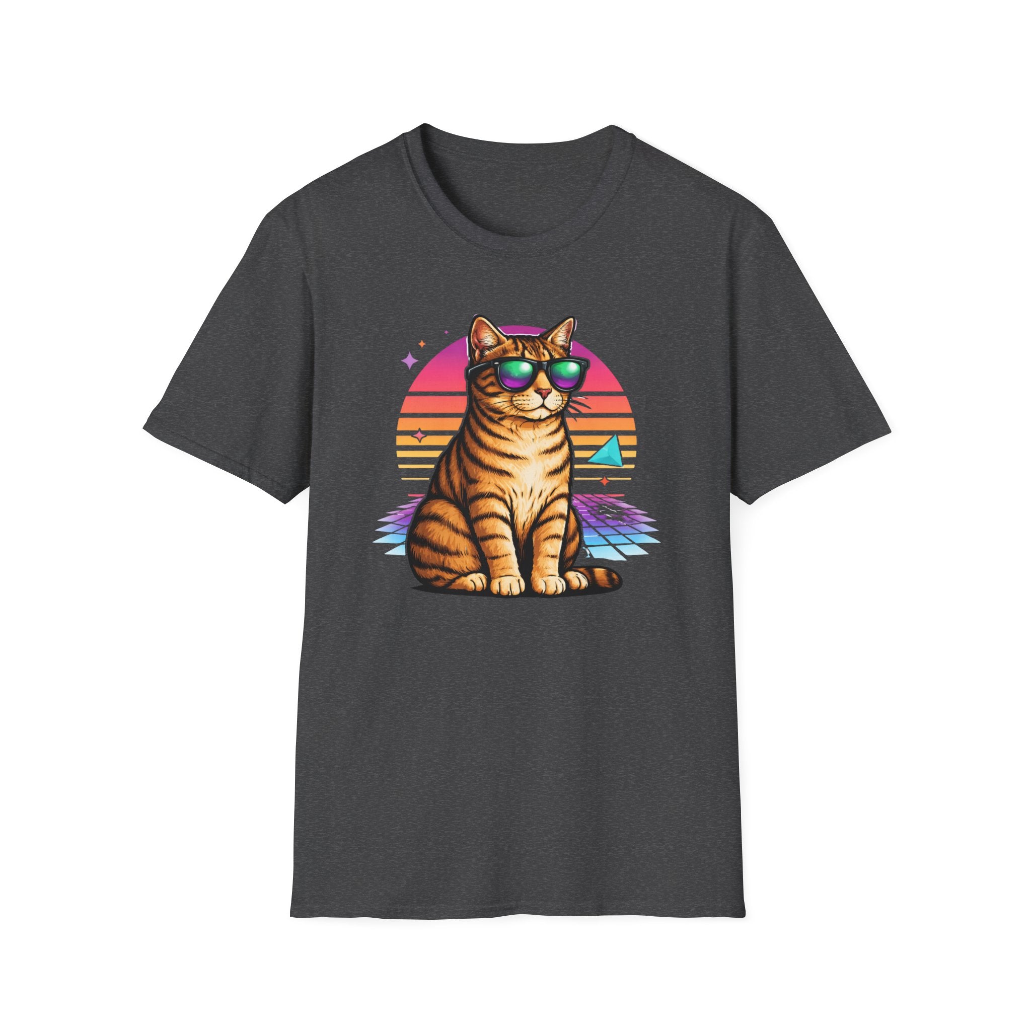Cat Vibes Retro T-Shirt