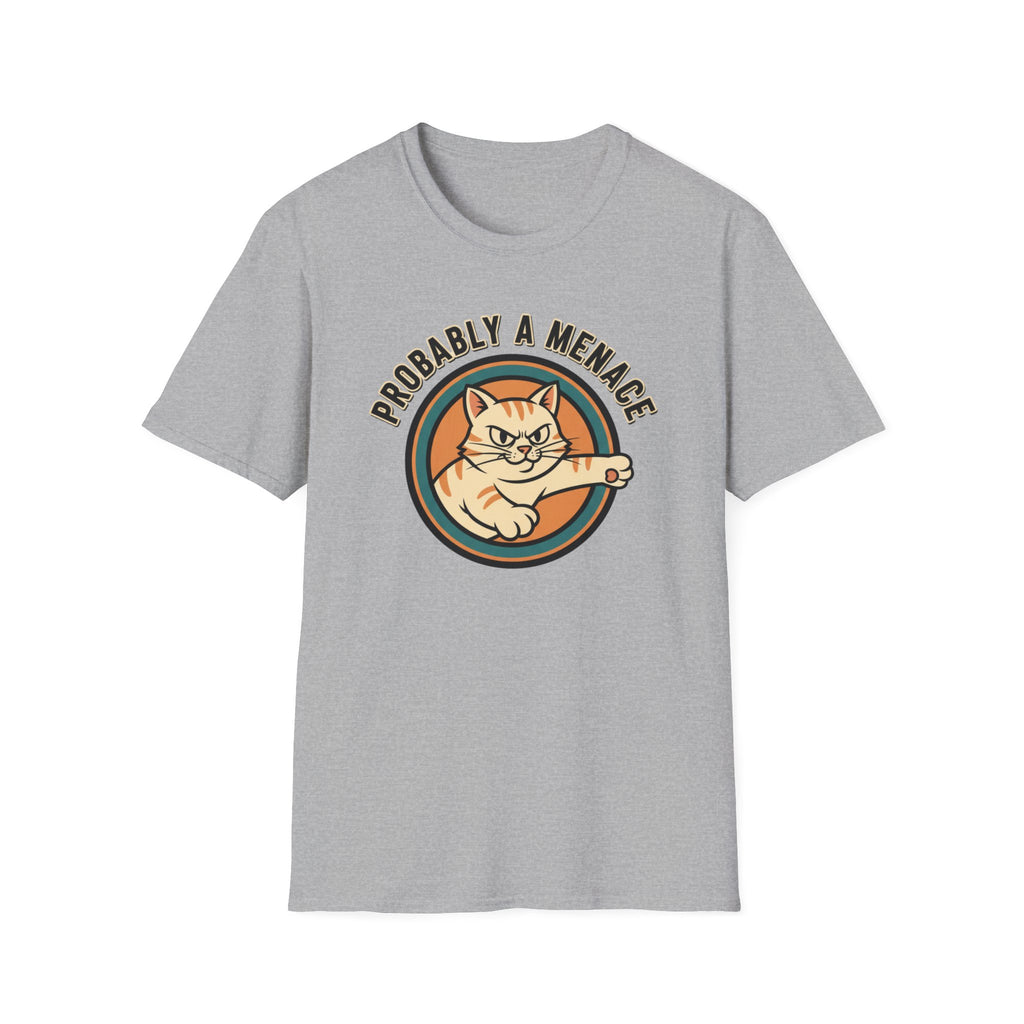 Probably a Menace Cat Logo T-Shirt