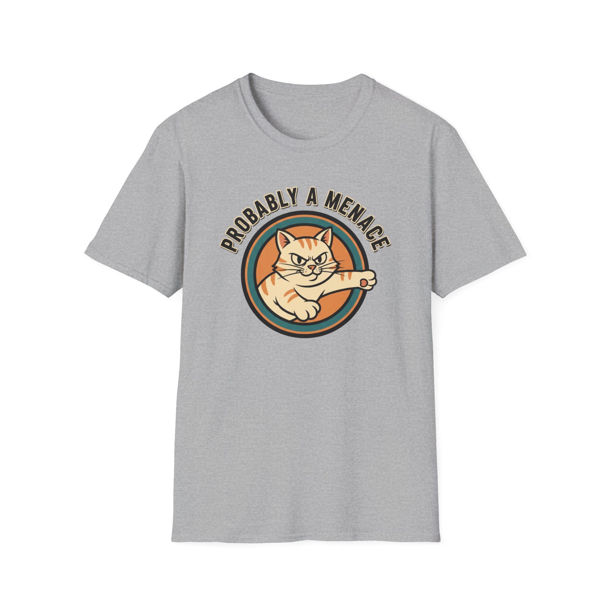 Probably a Menace Cat Logo T-Shirt