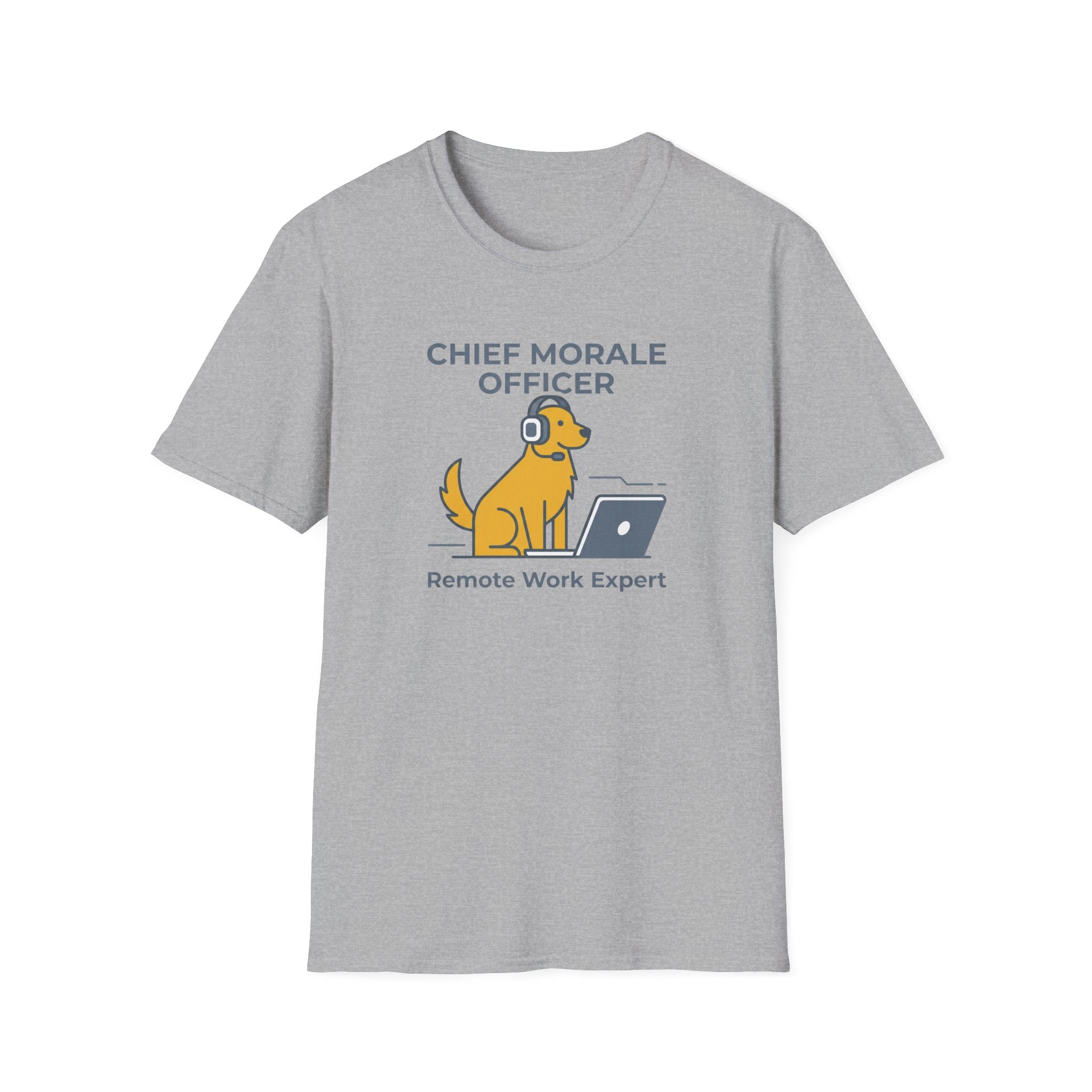 Chief Morale Officer Remote Work Expert Dog T-Shirt