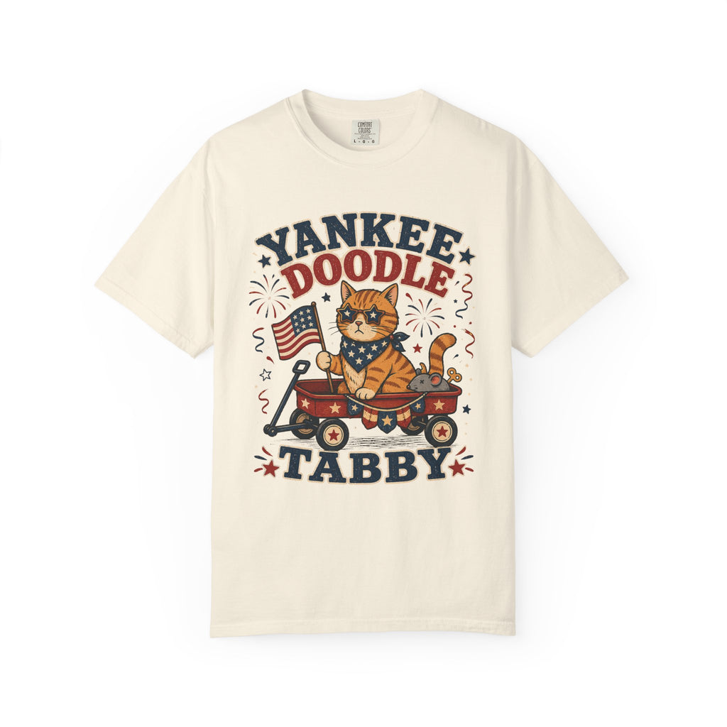Yankee Doodle Tabby 4th of July T-Shirt — Patriotic Cat Tee