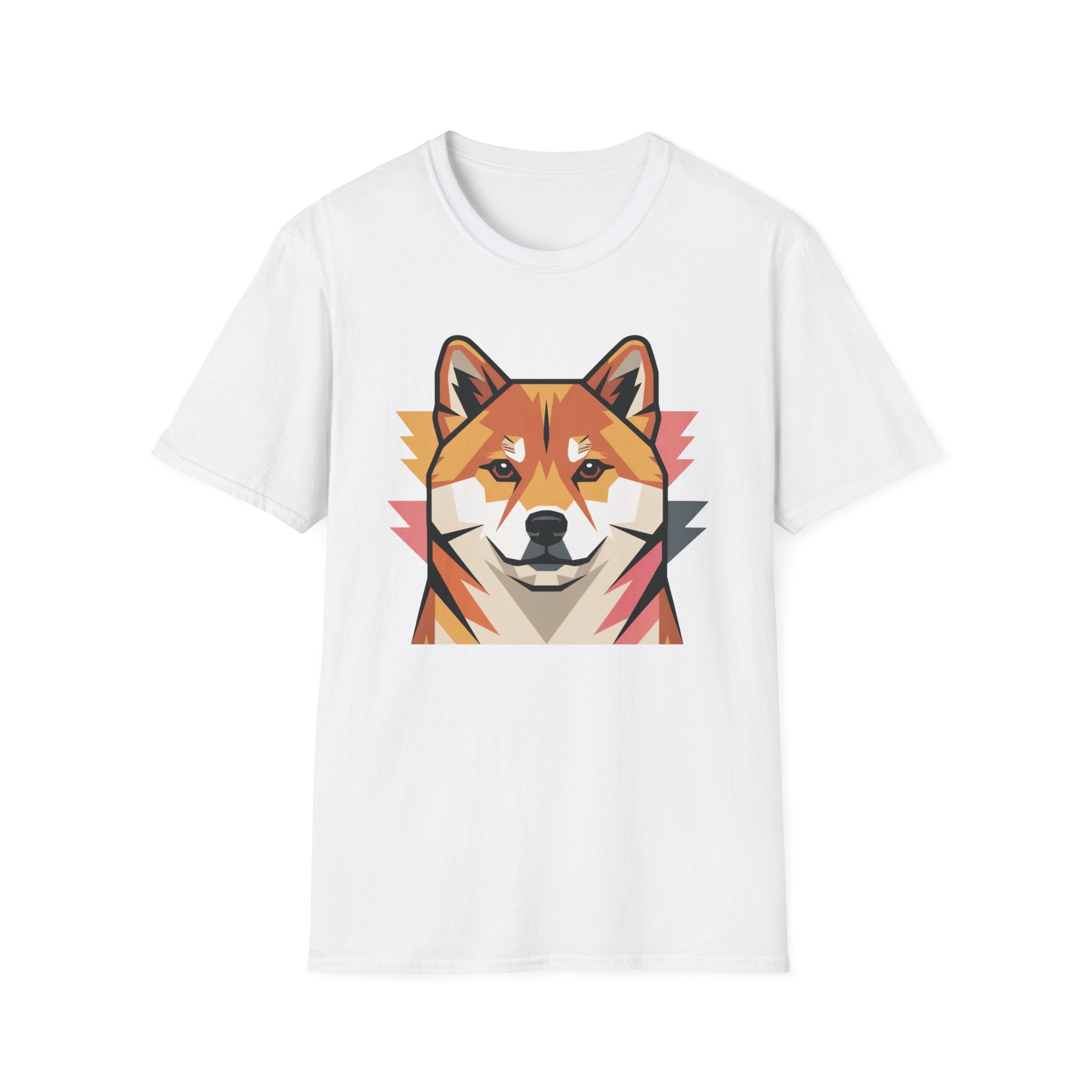 Geo Shiba Dog T-Shirt