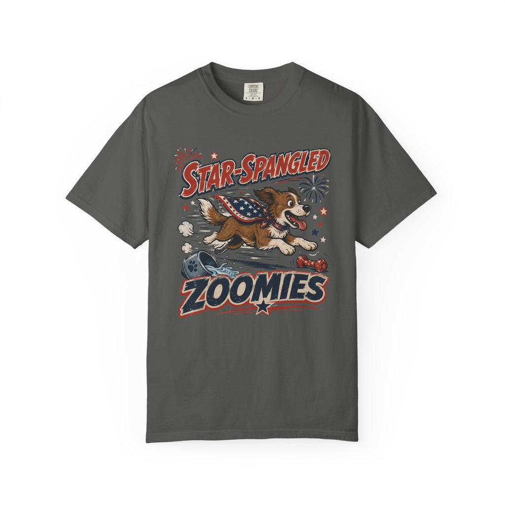 Star-Spangled Zoomies Patriotic Dog 4th of July T-Shirt