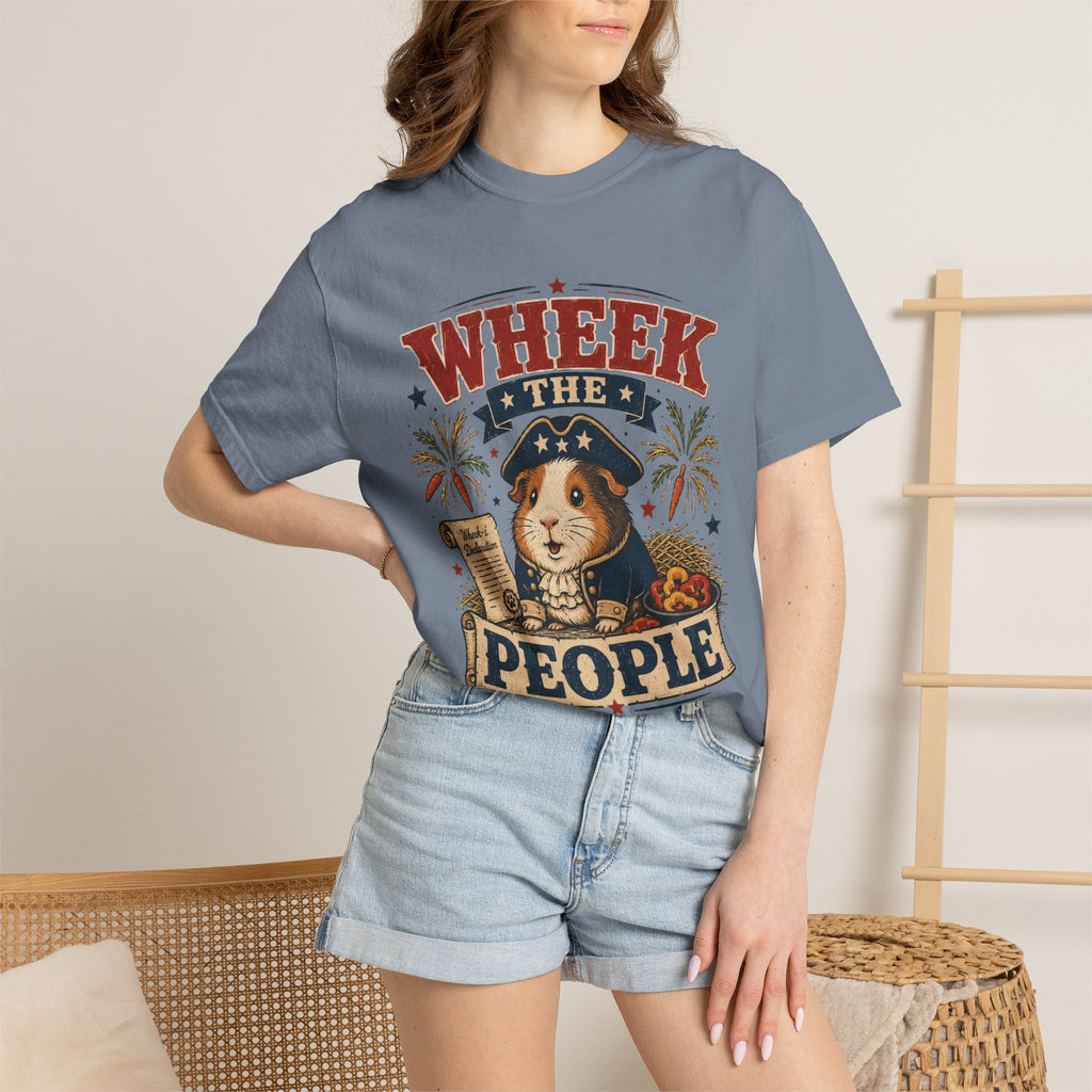 Wheek the People 4th of July T-Shirt — Patriotic Guinea Pig Graphic Tee