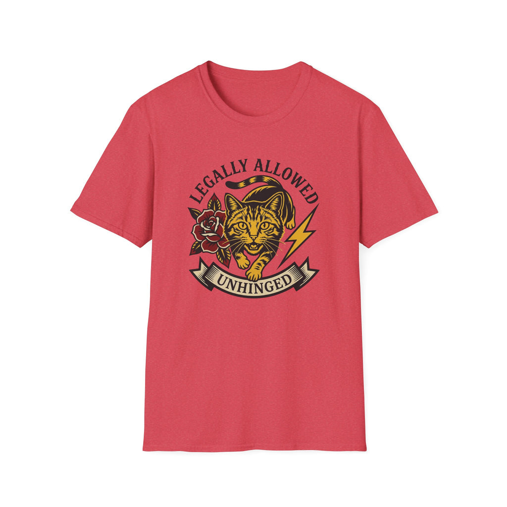 Legally Allowed Unhinged Tattoo Cat T-Shirt