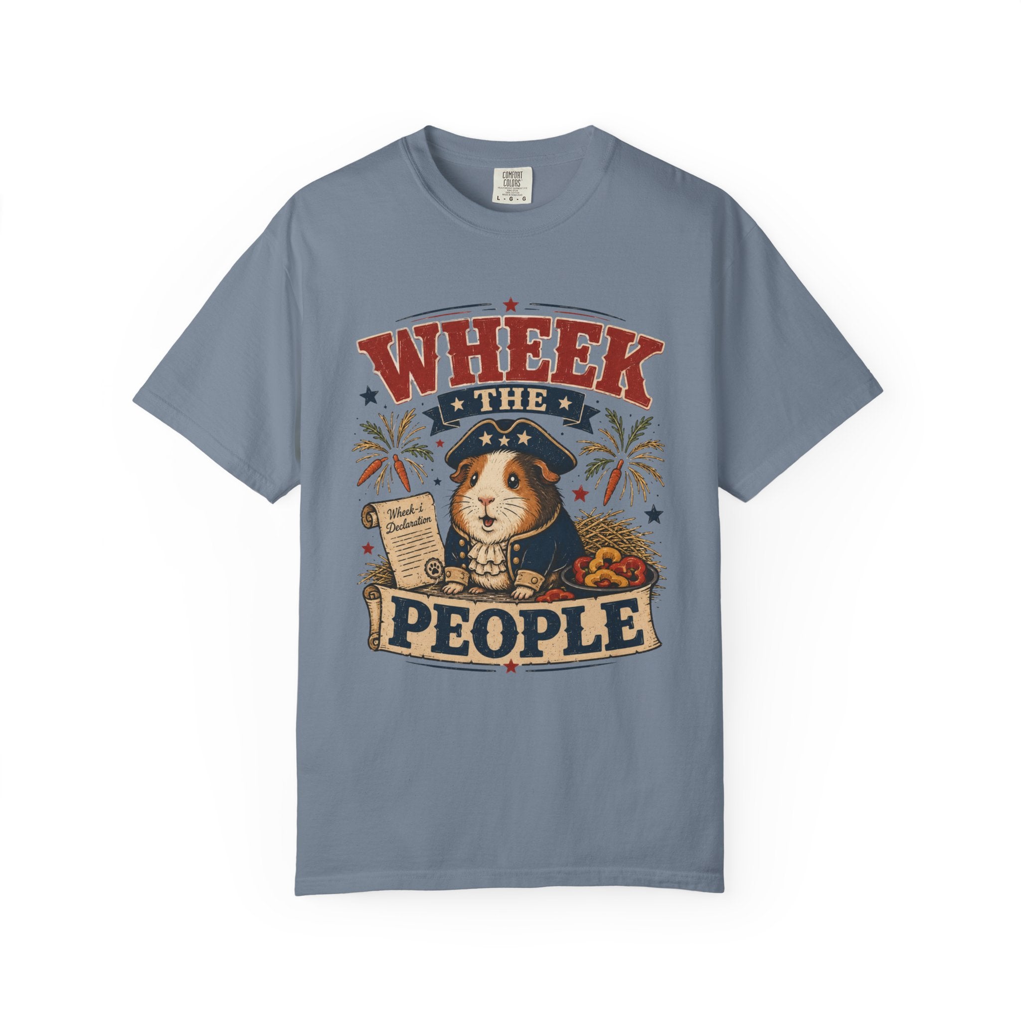 Wheek the People 4th of July T-Shirt — Patriotic Guinea Pig Graphic Tee