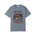 My Cat Hates Freedom and Fireworks 4th of July T-Shirt