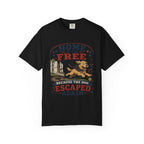 Home of the Free Because the Dog Escaped Again 4th of July T-Shirt - Patriotic Dog Graphic