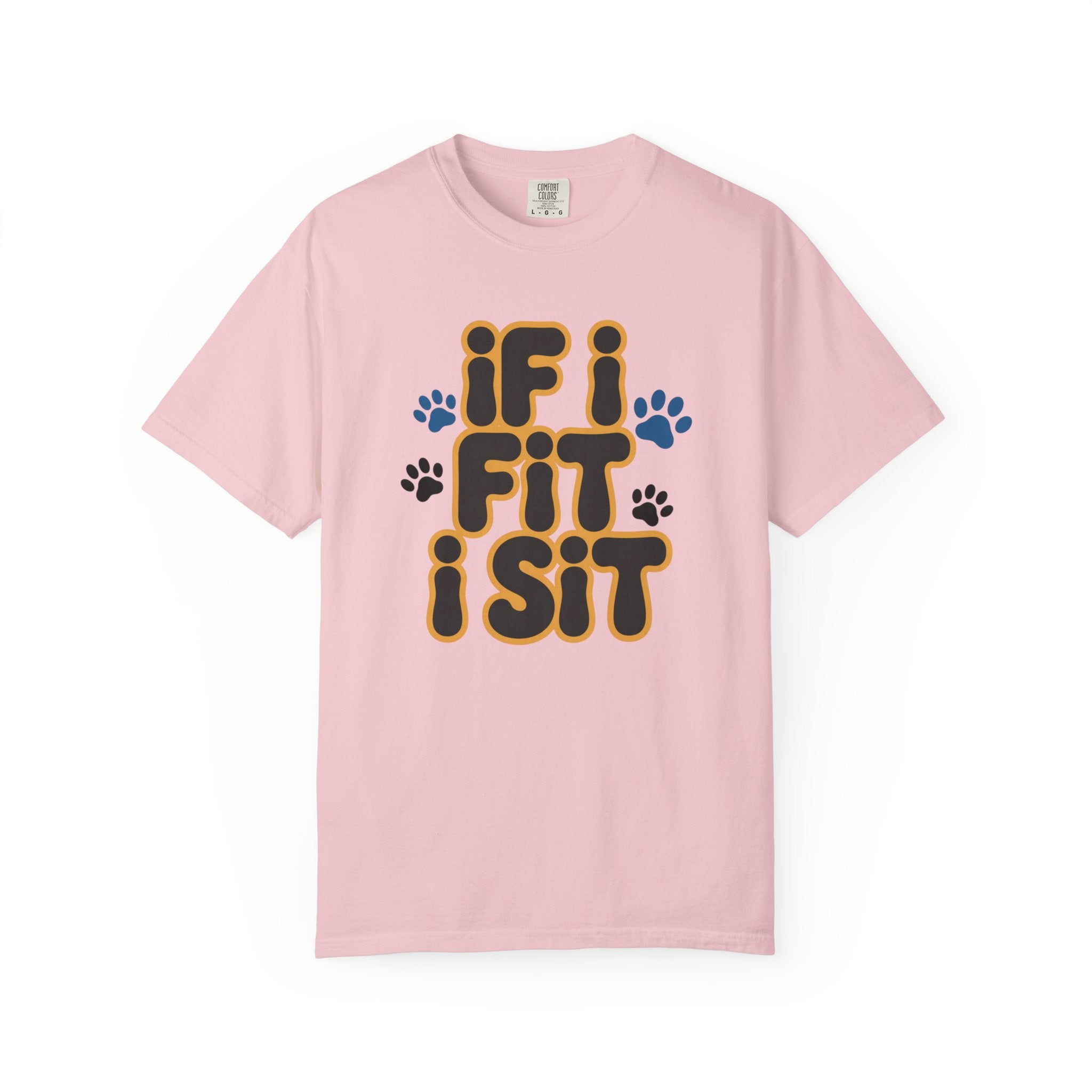 If I Fit I Sit T-Shirt Cat & Dog T-Shirt