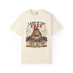 Land of the Free Home of the Hay Bunny Rabbit 4th of July T-Shirt — Patriotic Rabbit 4th of July Tee