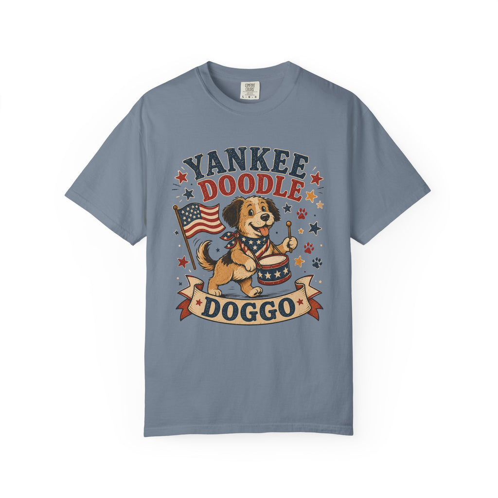 Yankee Doodle Doggo 4th of July T-Shirt — Patriotic Doodle Dog Tee