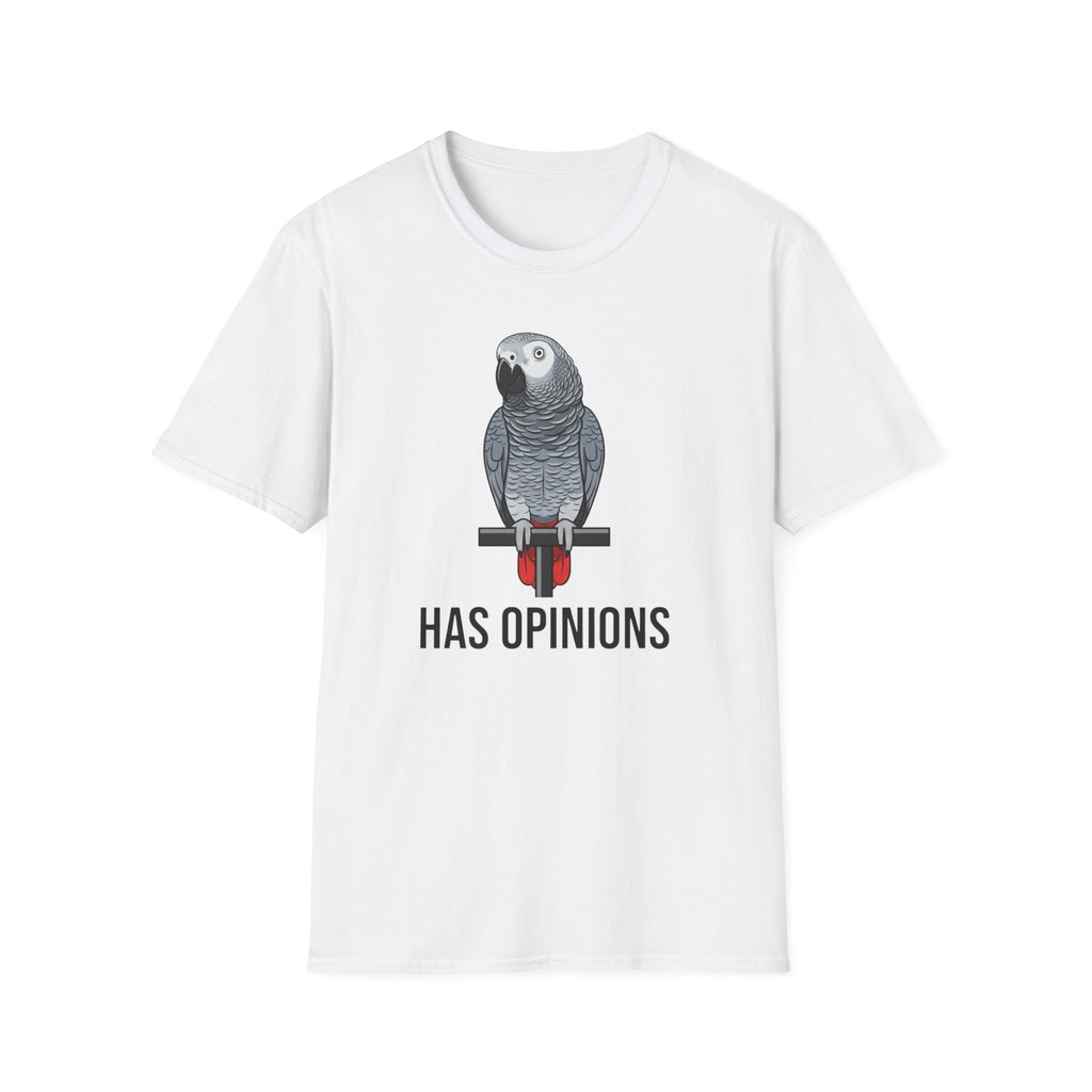 Has Opinions African Grey Parrot T-Shirt