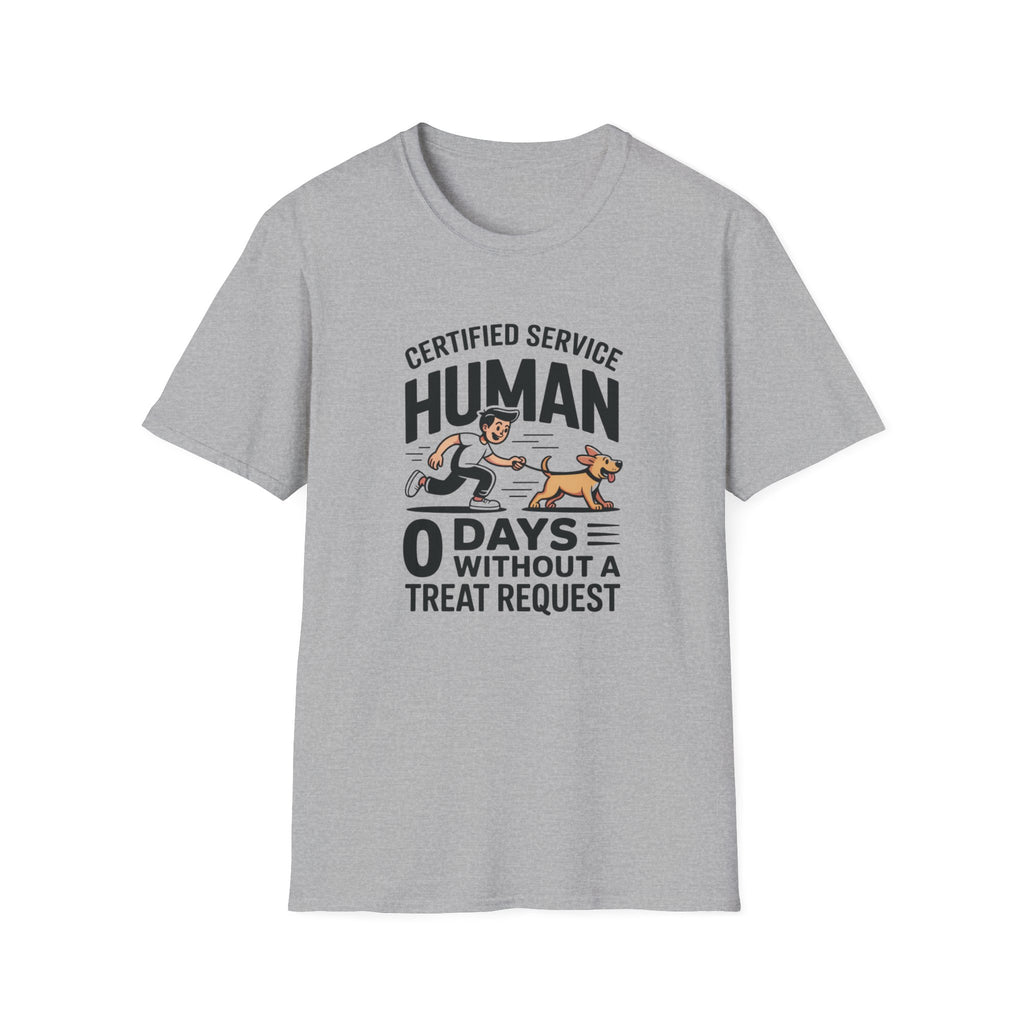 Certified Service Human Dog  T-Shirt