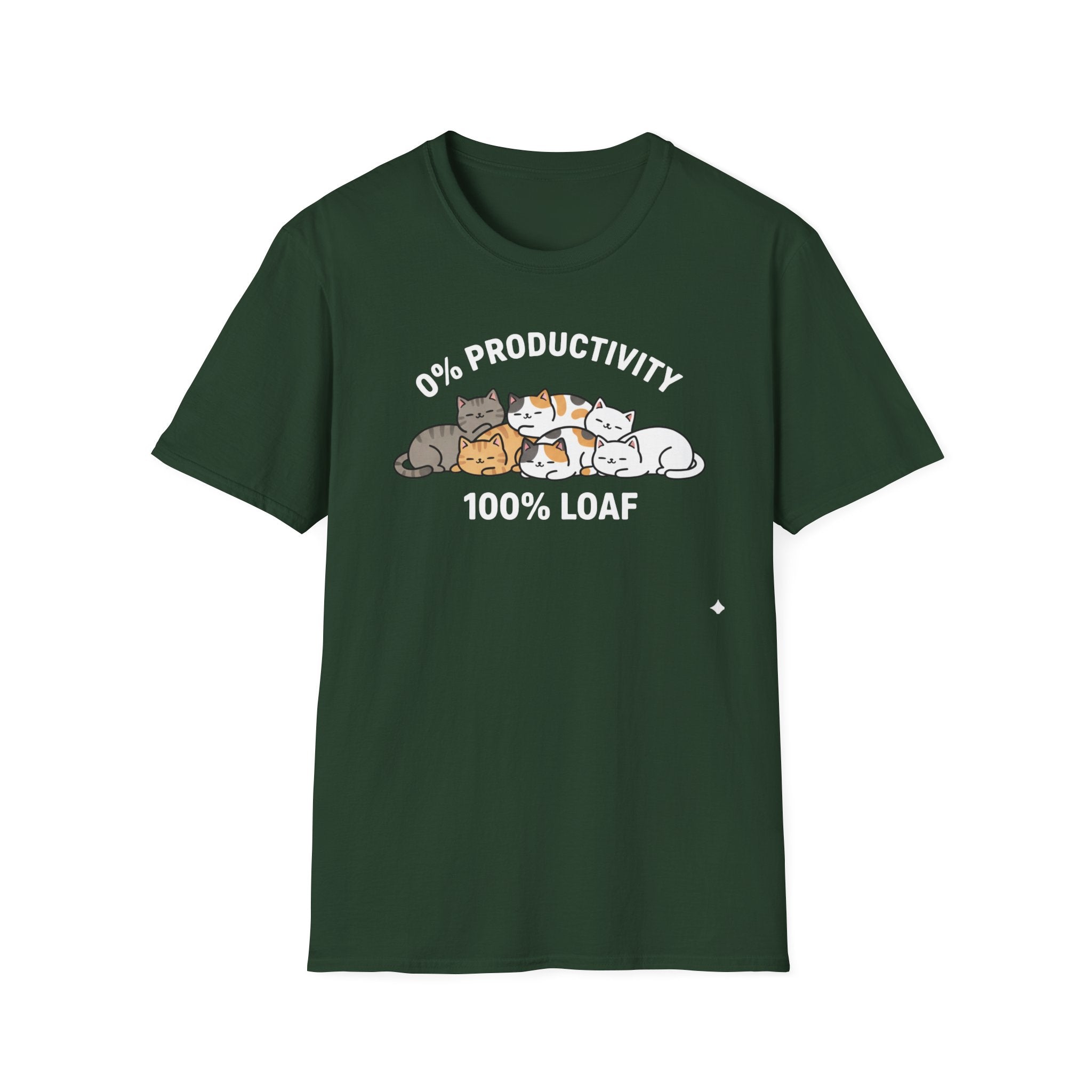 0% Productivity 100% Loaf Cat T-Shirt
