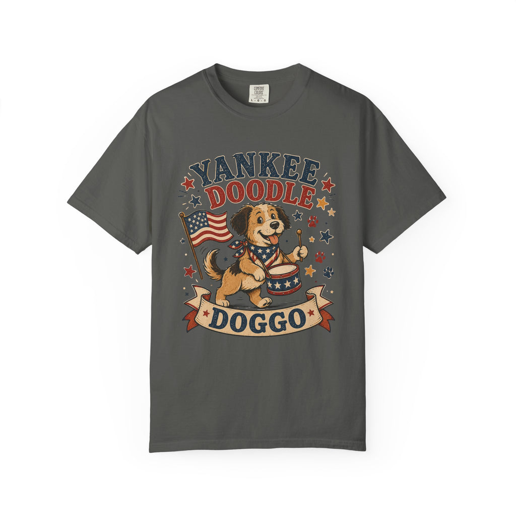 Yankee Doodle Doggo 4th of July T-Shirt — Patriotic Doodle Dog Tee