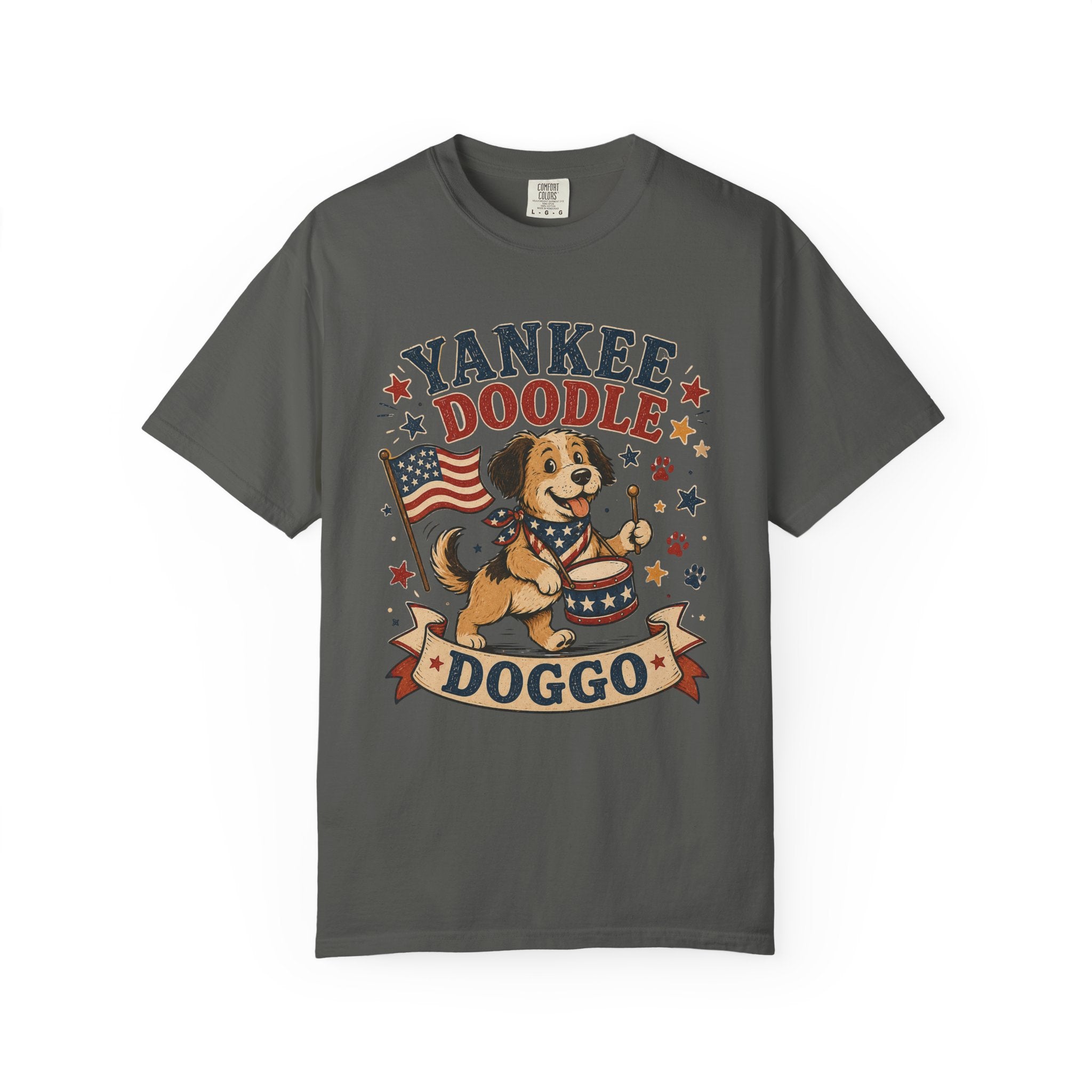 Yankee Doodle Doggo 4th of July T-Shirt — Patriotic Doodle Dog Tee