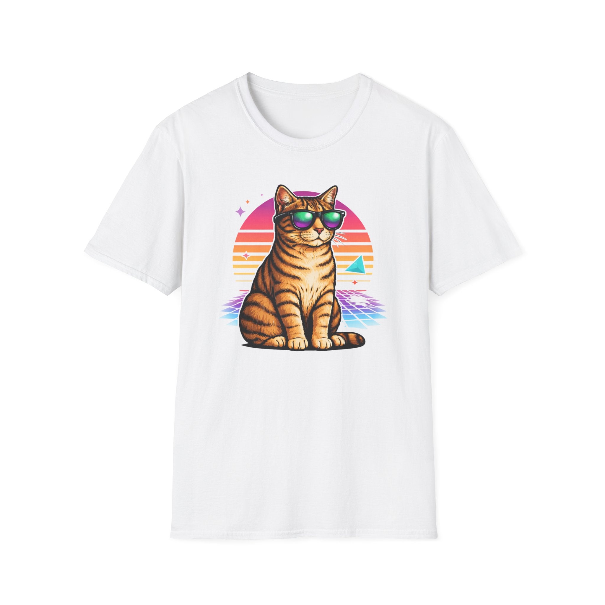 Cat Vibes Retro T-Shirt