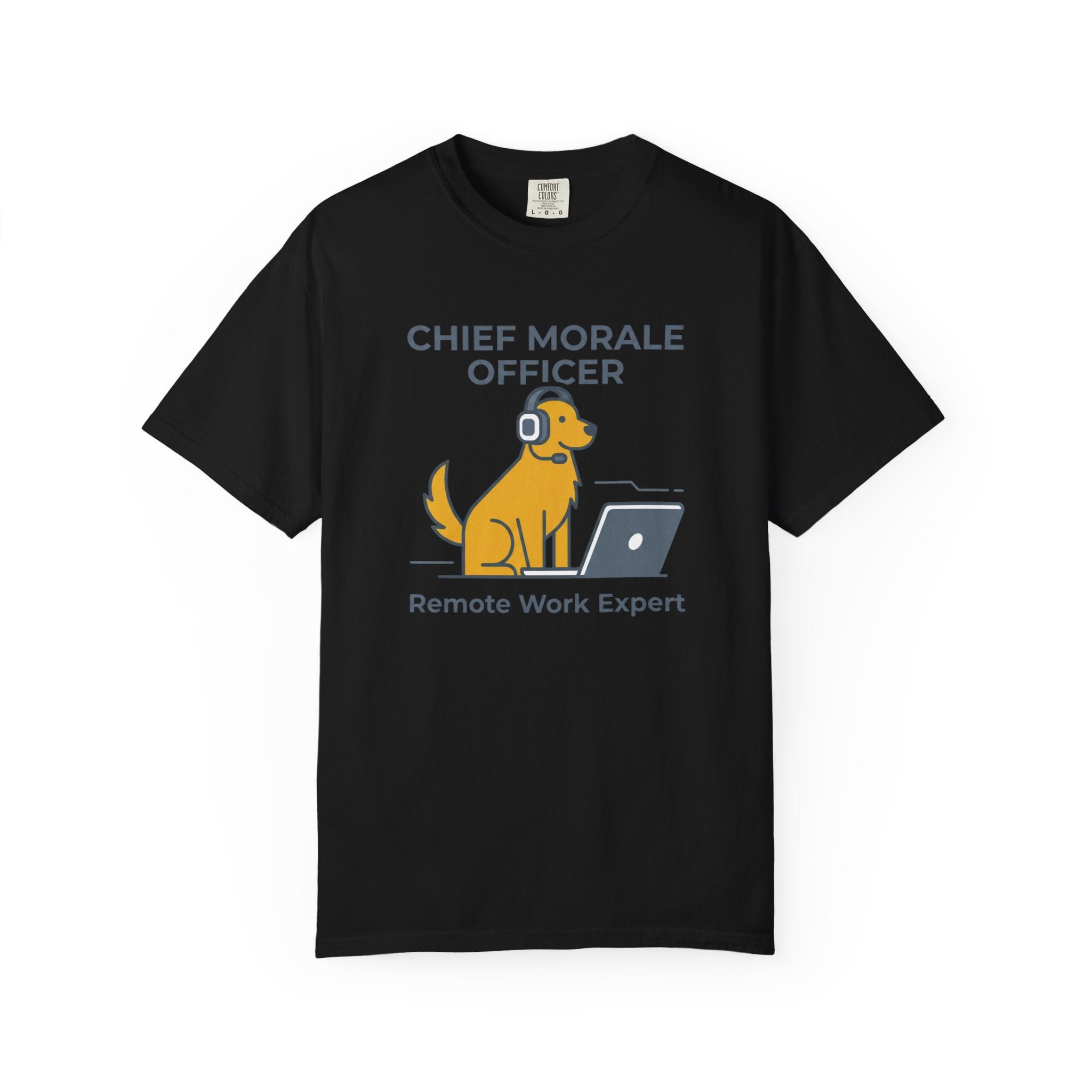 Chief Morale Oﬃcer Remote Work Expert Dog T-Shirt