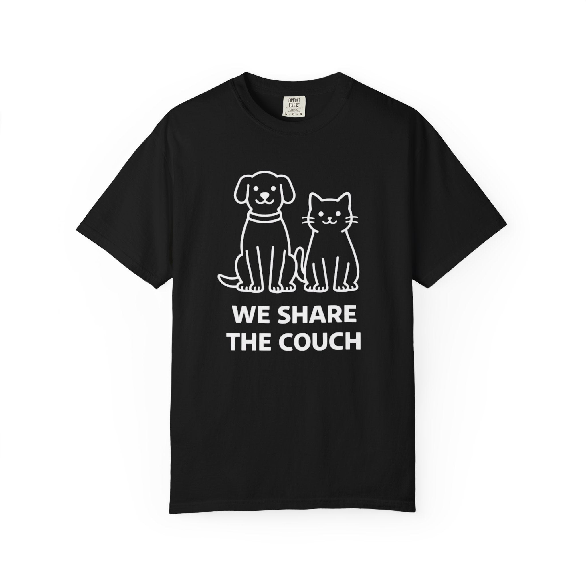 We Share The Couch Dog & Cat T-Shirt