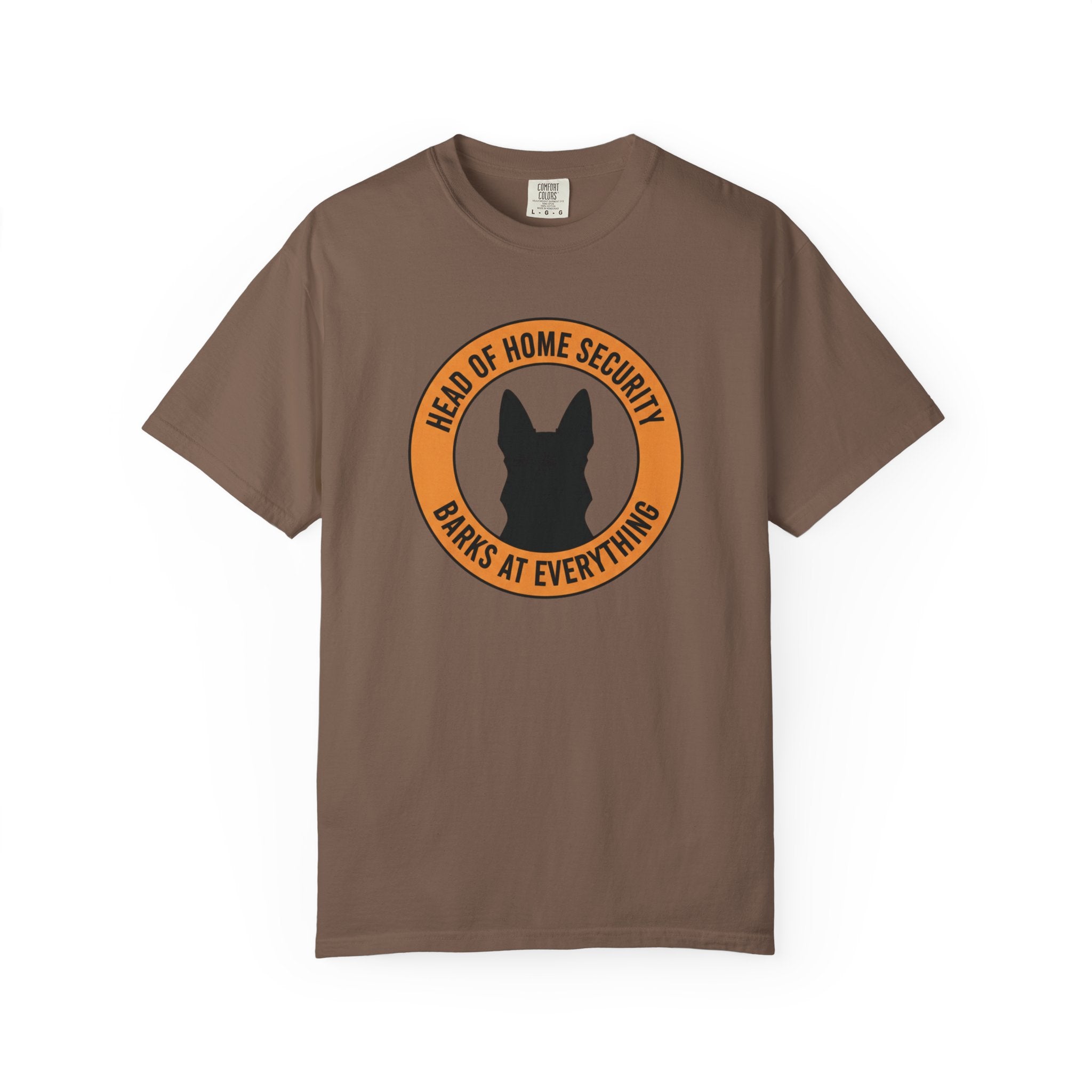 Head of Home Security Barks at Everything Dog T-Shirt