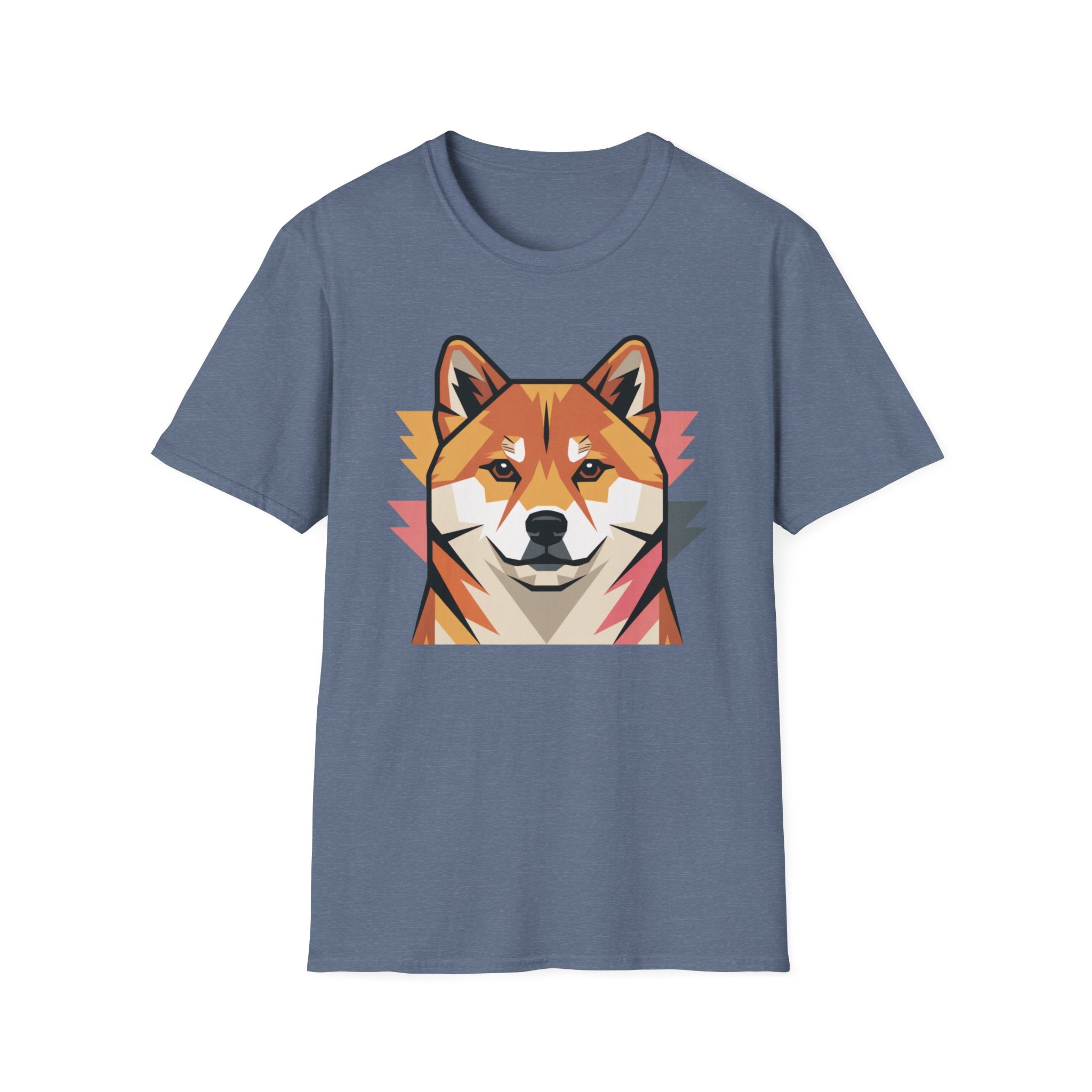 Geo Shiba Dog T-Shirt