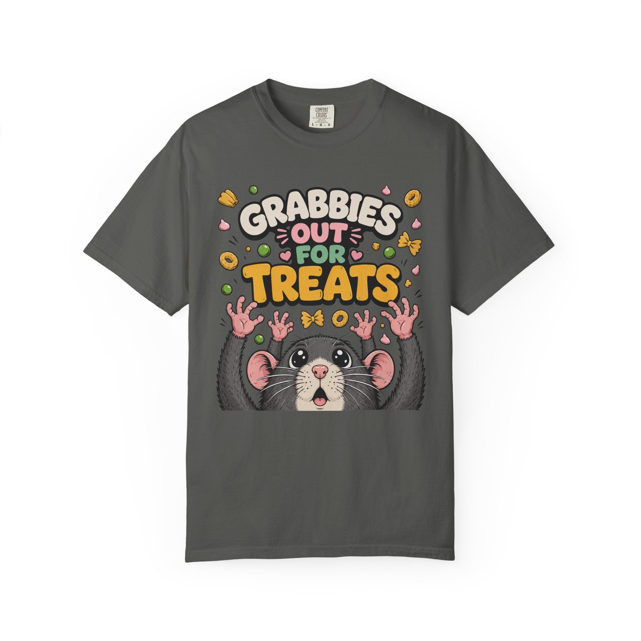 Grabbies Out for Treats Rat T-Shirt