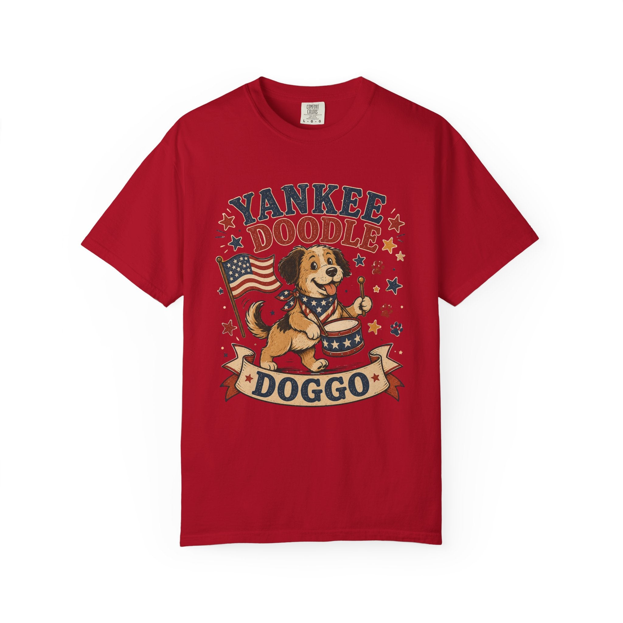 Yankee Doodle Doggo 4th of July T-Shirt — Patriotic Doodle Dog Tee