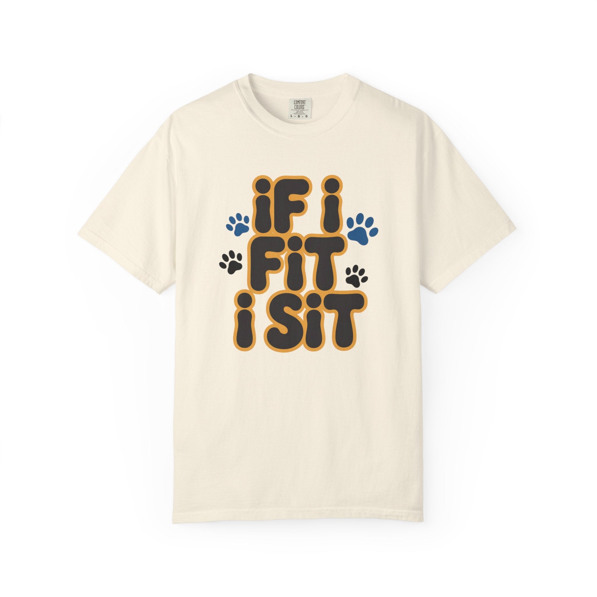If I Fit I Sit T-Shirt Cat & Dog T-Shirt