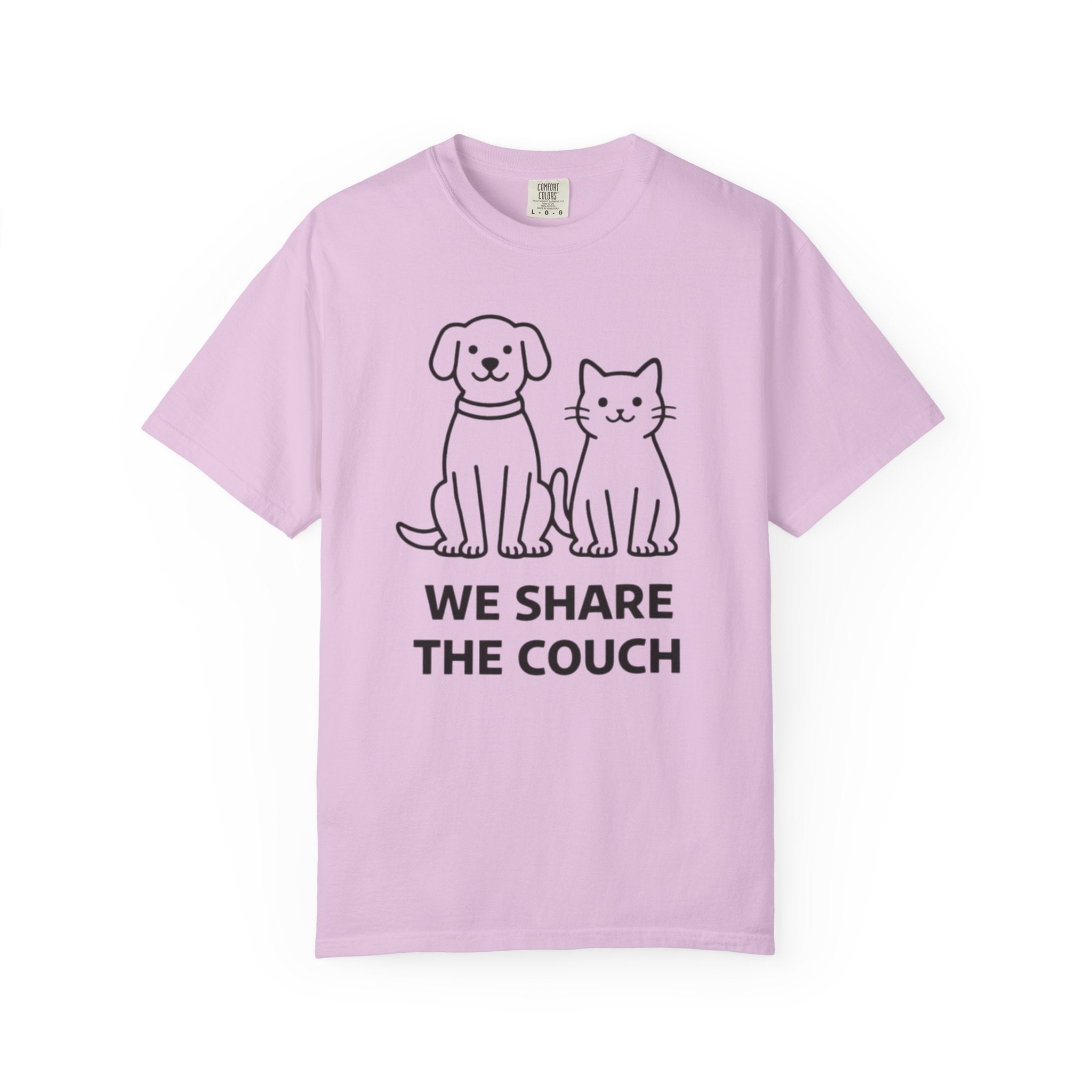 We Share The Couch Dog & Cat T-Shirt