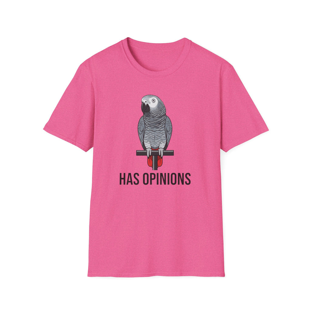 Has Opinions African Grey Parrot T-Shirt