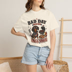 Bad Day Grill Snack 4th of July Dog T-Shirt — Funny BBQ Dachshund Graphic Tee