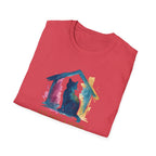 Watercolor Cat Inside House T-Shirt