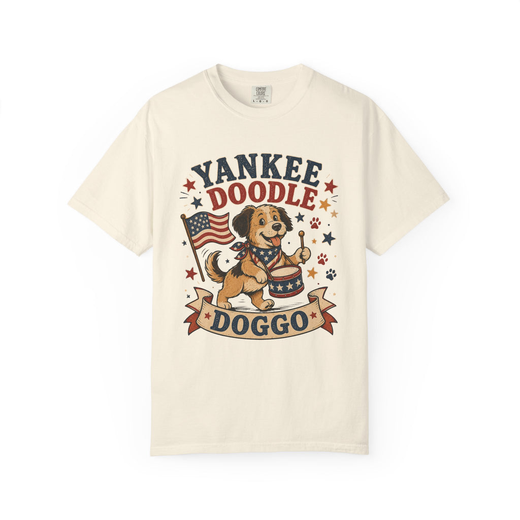 Yankee Doodle Doggo 4th of July T-Shirt — Patriotic Doodle Dog Tee