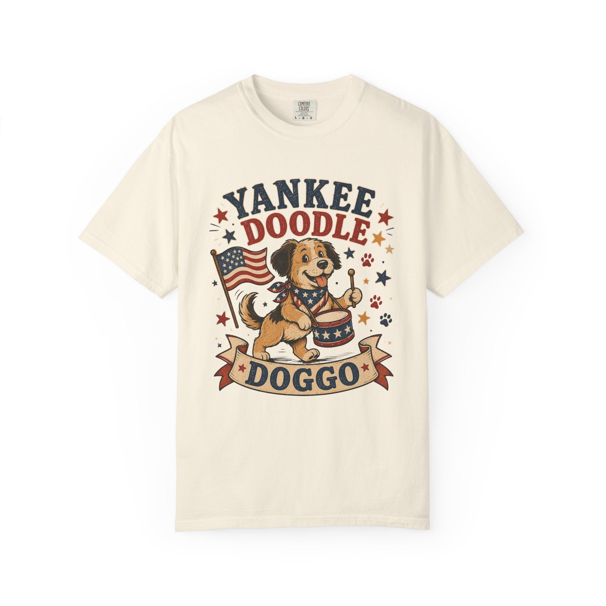Yankee Doodle Doggo 4th of July T-Shirt — Patriotic Doodle Dog Tee