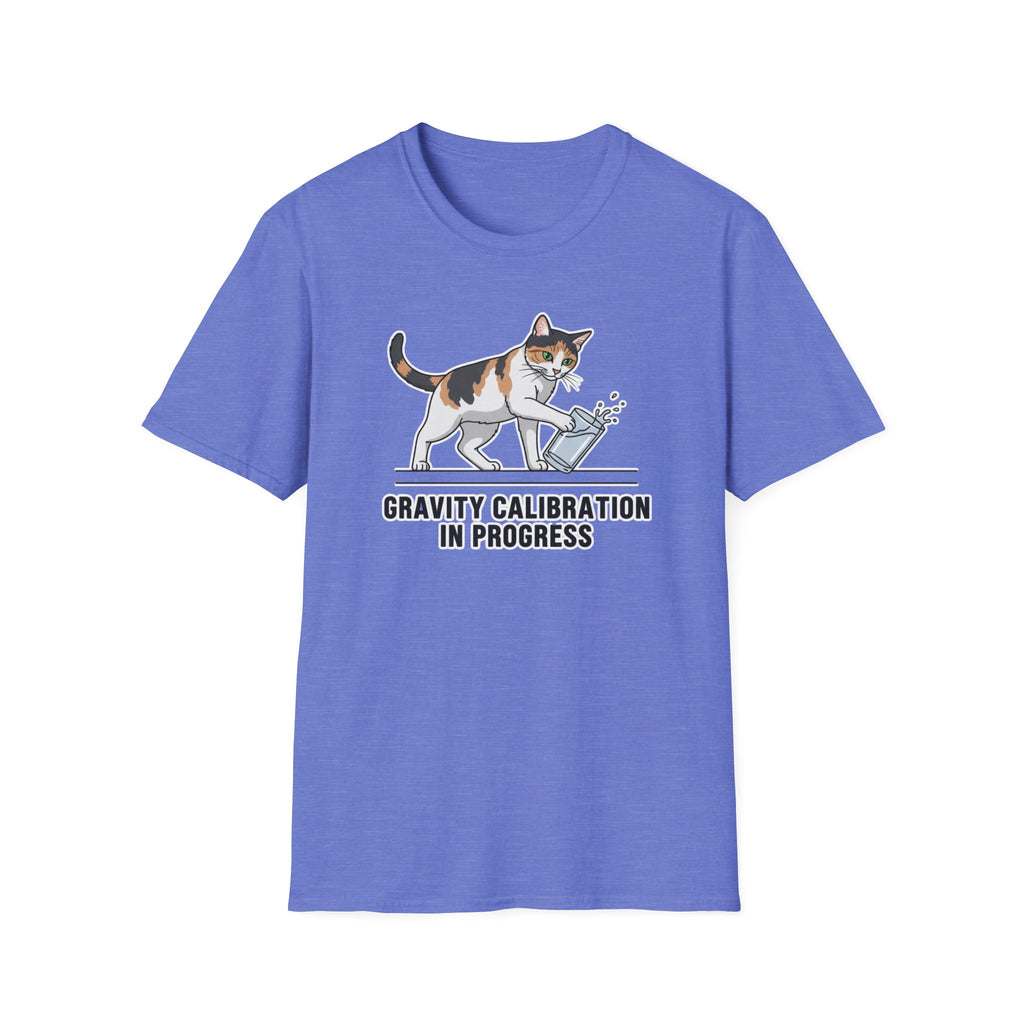 Gravity Calibration In Progress Cat  T-Shirt