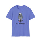Has Opinions African Grey Parrot T-Shirt