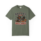 Bad Day Grill Snack 4th of July Dog T-Shirt — Funny BBQ Dachshund Graphic Tee